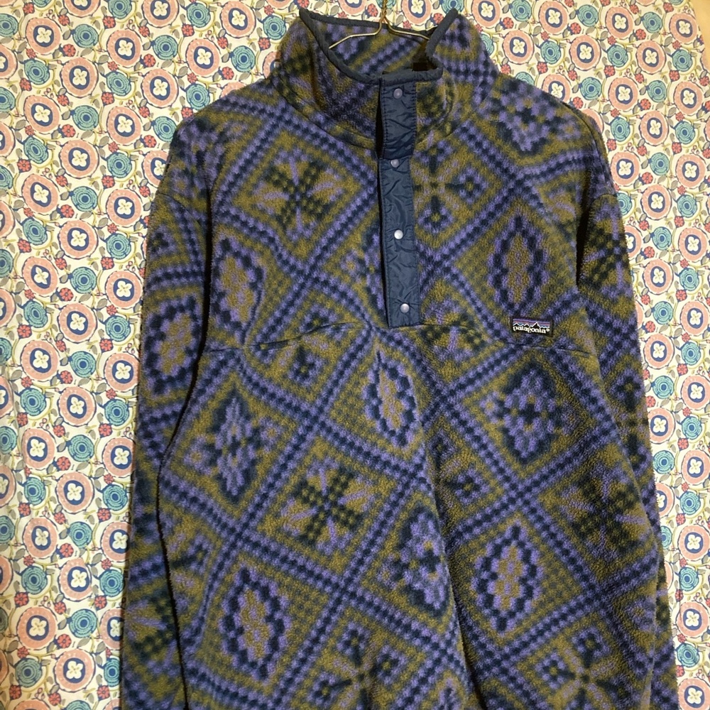 Vintage authentic Patagonia retro quarter zip fleece pullover